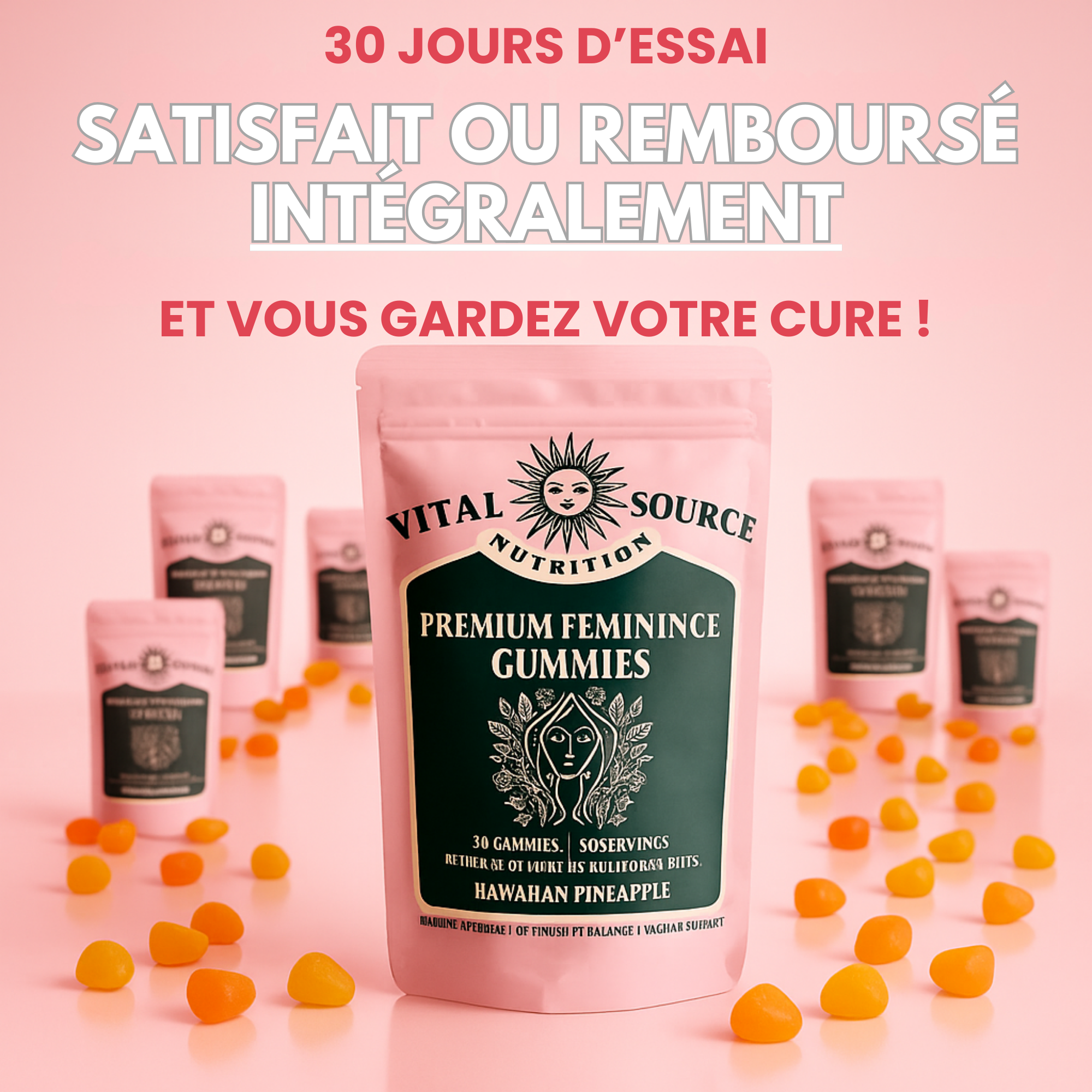 Nüa+ ⎜ Gummies Intimes + Coffret Extra Offert