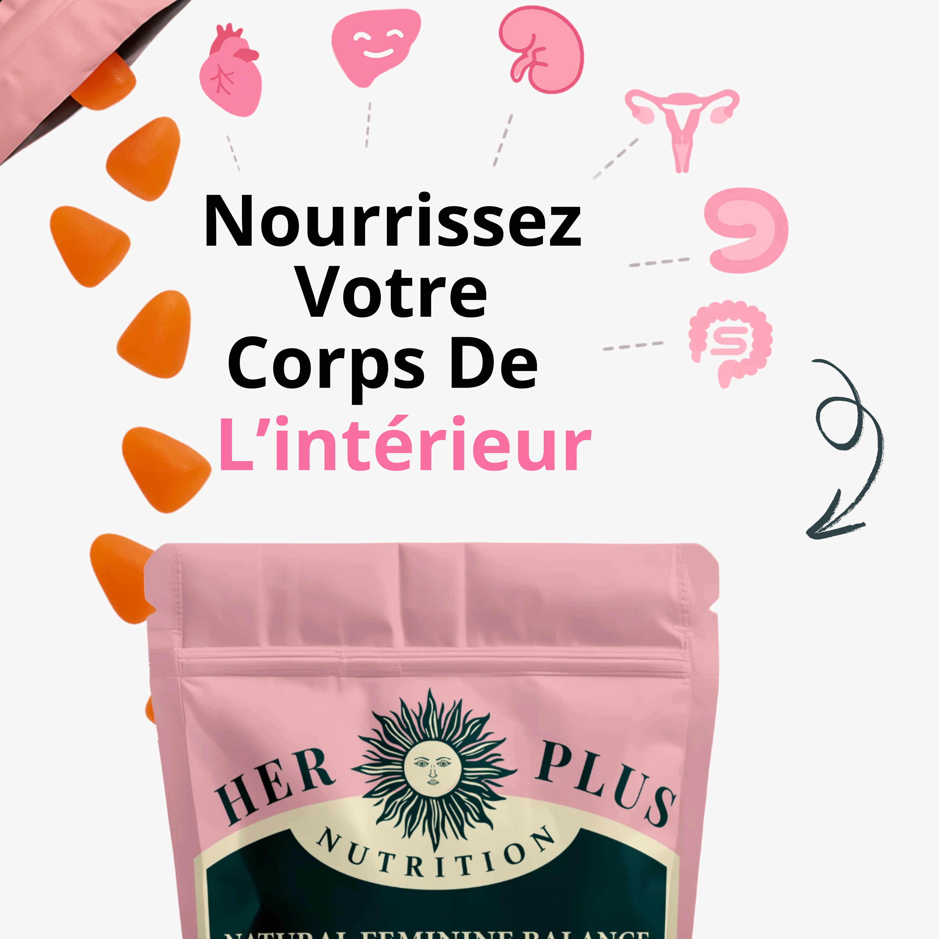 Nüa+ ⎜ Gummies Intimes + Coffret Extra Offert