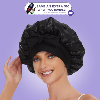 Bonnet de nuit en soie 