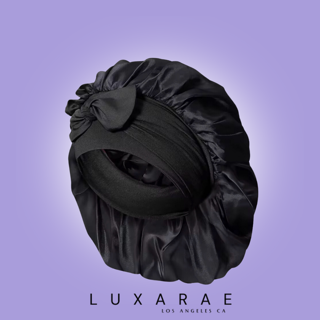 Bonnet de nuit en soie 